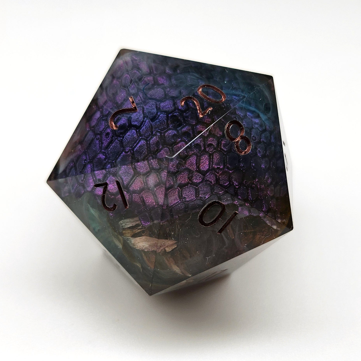 Ethereal Lazaryth Dragon D20 - 40mm chonk